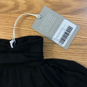 Everlane Black Cotton Long Sleeve Turtleneck